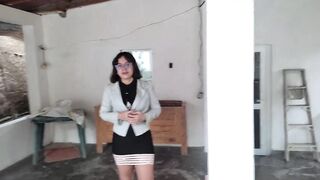 Latina Teen Reporter stripped and filmed in 4K