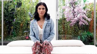 Watch this gorgeous Latina's perfect audition, with multiple orgasms, and love for small boobs!