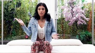 Watch this gorgeous Latina's perfect audition, with multiple orgasms, and love for small boobs!