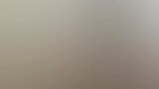 My stepmom joins me in the bathroom while she fingers herself, then demands to be fucked hard