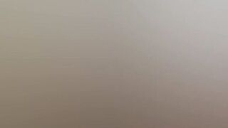 My stepmom joins me in the bathroom while she fingers herself, then demands to be fucked hard