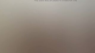 My stepmom joins me in the bathroom while she fingers herself, then demands to be fucked hard