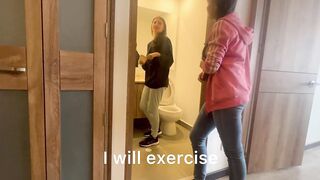 Hot Colombian 18-Year-Old Pounded Hard in the Bathroom by Her Friend