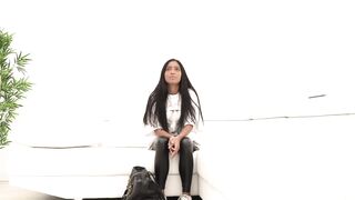 Petite Latina gets caught and pounded hard by an older man