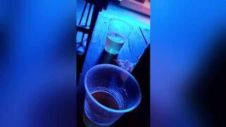 Mexican teen with skinny body gets licked and fucked in bar without condom