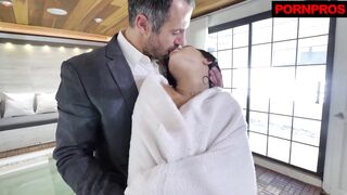 Latina slut with small tits gets her tight hole stuffed with a big cock