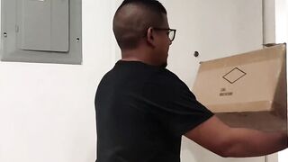 Stepmom Leyne Rodriguez seduces stepson & fucks him hard in doggy-style