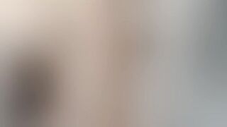 Horny brunette sister-in-law caught in the act in the kitchen!