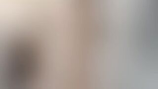 Horny brunette sister-in-law caught in the act in the kitchen!