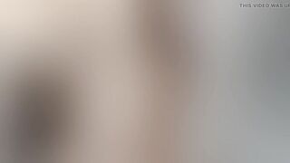 Horny brunette sister-in-law caught in the act in the kitchen!