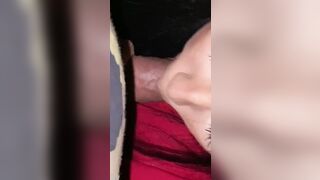 Watch this homemade Latina throat a big hard dick like a pro