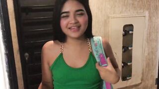 Petite Latina maid begs for money to undress & fuck her boss in POV family taboo sex video