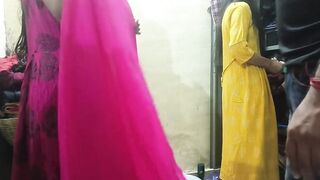 Watch these two Indian girls getting naughty in a steamy threesome