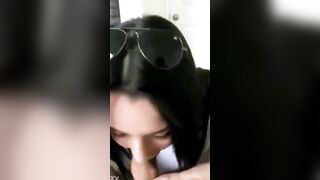 Watch this hot Latina blow and suck like a pro!