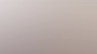 Chubby stepmom pleasures herself with a big dildo after watching TV