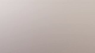 Chubby stepmom pleasures herself with a big dildo after watching TV