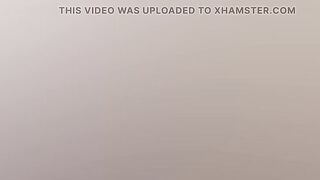 Chubby stepmom pleasures herself with a big dildo after watching TV