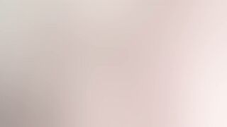 Stepdaughter gets caught in the act and eats her own cum in the kitchen