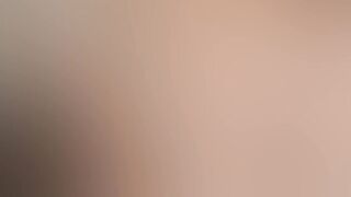 Stepdaughter gets caught in the act and eats her own cum in the kitchen