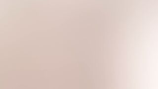 Stepdaughter gets caught in the act and eats her own cum in the kitchen