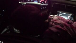 Watch Latina get her mouth and throat filled with hot jizz in quick car ride