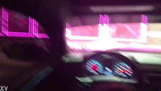 Watch Latina get her mouth and throat filled with hot jizz in quick car ride