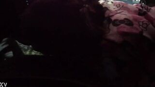 Watch Latina get her mouth and throat filled with hot jizz in quick car ride