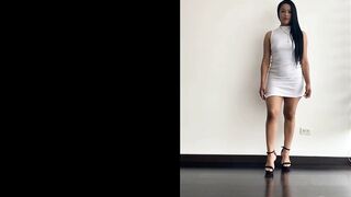 Watch this sexy Latina dance her juicy ass and get pounded hard