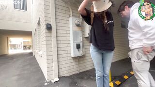 Petite Latina Aubry Babcock experiences ultimate Girlfriend Experience with a big cock in doggystyle & cum eating