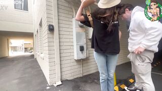 Petite Latina Aubry Babcock experiences ultimate Girlfriend Experience with a big cock in doggystyle & cum eating