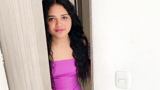 My stepcousin agreed to help me out & sucked my hard-on in exchange for a movie night