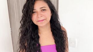 My stepcousin agreed to help me out & sucked my hard-on in exchange for a movie night