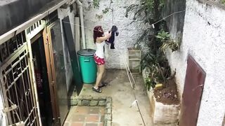 Hot Indian stepmom fucks her neighbor while hubby's away