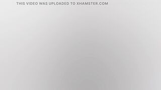 Naughty nurse rubs her tight pussy and moans with pleasure in her office