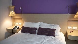 Cheating wife cheats on stepson with stepmom in hotel room - MILF takes it rough!