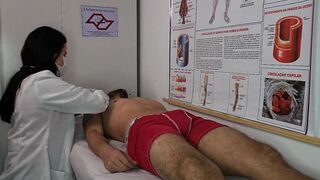 Hot nurse gets excited by patient's erection in Portuguese hospital