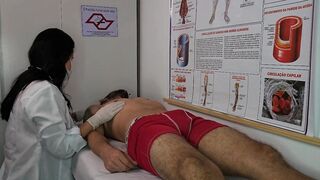 Hot nurse gets excited by patient's erection in Portuguese hospital