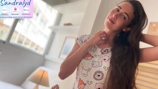 Hot and steamy Spanish teen wakes you up with a hot morning blowjob