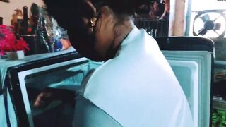 Desi Priya Singh gets a hot fuck while cleaning the freezer