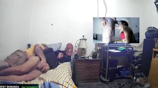 Latina MILF gets tight pussy pounded & sprayed with hot jizz