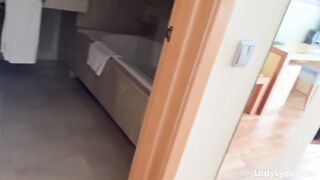 Lady Lyne, the sexy spanish MILF, takes a wild ride in a hotel room like a goddess