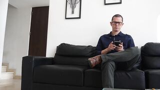 Horny Euro stud bangs petite 18-year-old's pussy in doggy-style frenzy