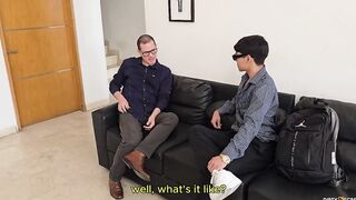 Horny Euro stud bangs petite 18-year-old's pussy in doggy-style frenzy