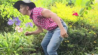 Young Explorator gets her tight pussy pounded by her boss at the farm