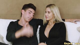 Watch Tommy Cabrio handle his horny guest's hard cock in the kitchen like a pro!