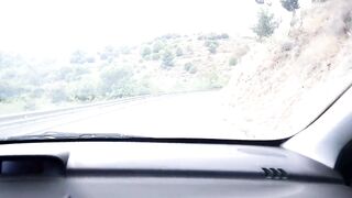 Spanish girl with glasses seeks adventure in the woods and gets it