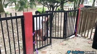 Flexible Colombian babe No Lo Creo moans loudly while getting her big ass pounded in doggy style