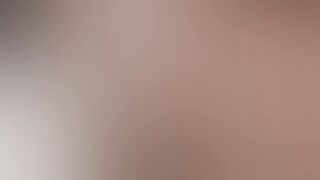 Blind guy takes a hot load on his stepsister's naked body after getting creamed in the ass by her stepson