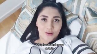 Latina Cachada Plays Alone in Secret, Hidden from the World