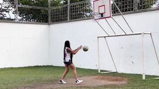 MelanyLatina loses and gets to fuck hard on a basketball court with her neighbor - MELANY LATINA - 2 image